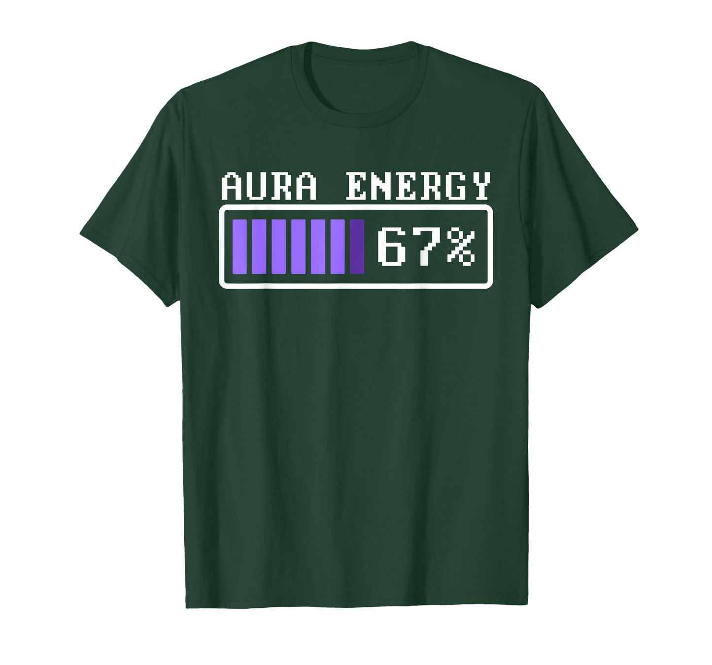 Funny Aura Energy at 67 Six Seven Genz Meme Slang T-Shirt