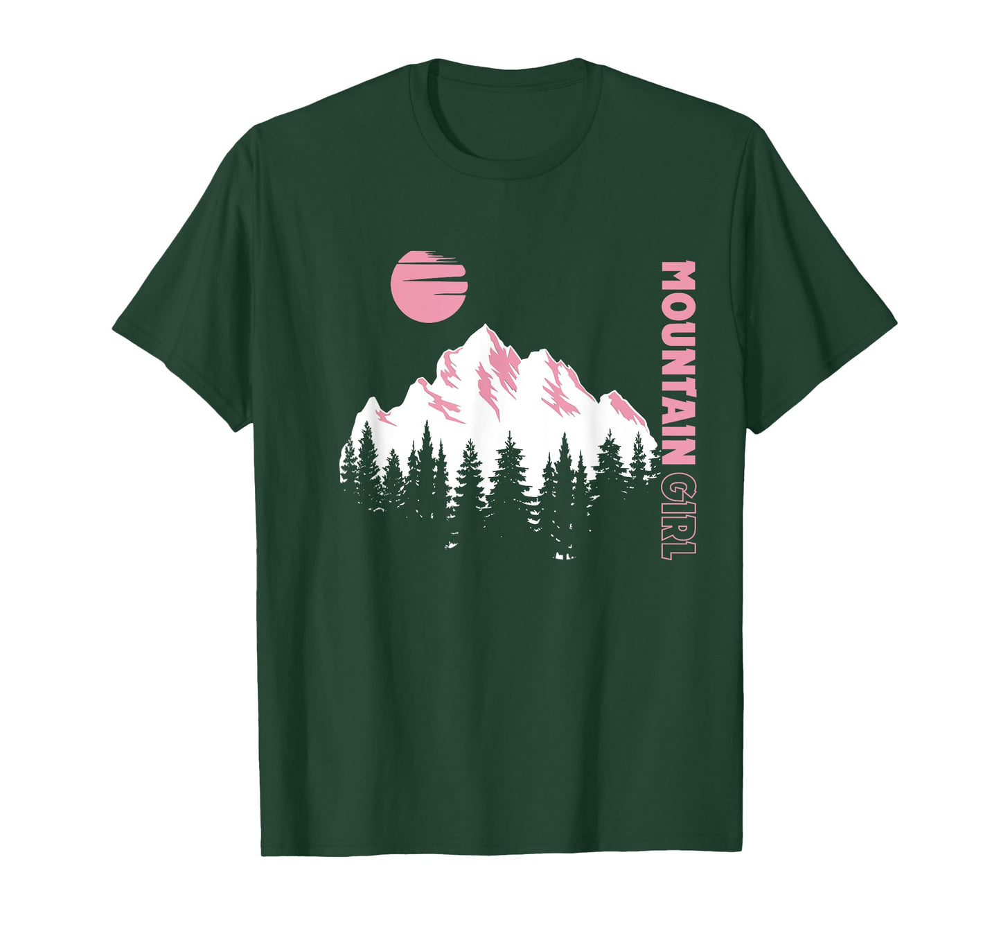 Mountain Girl Outdoor Loving Girl Mountain Moon Girl T-Shirt