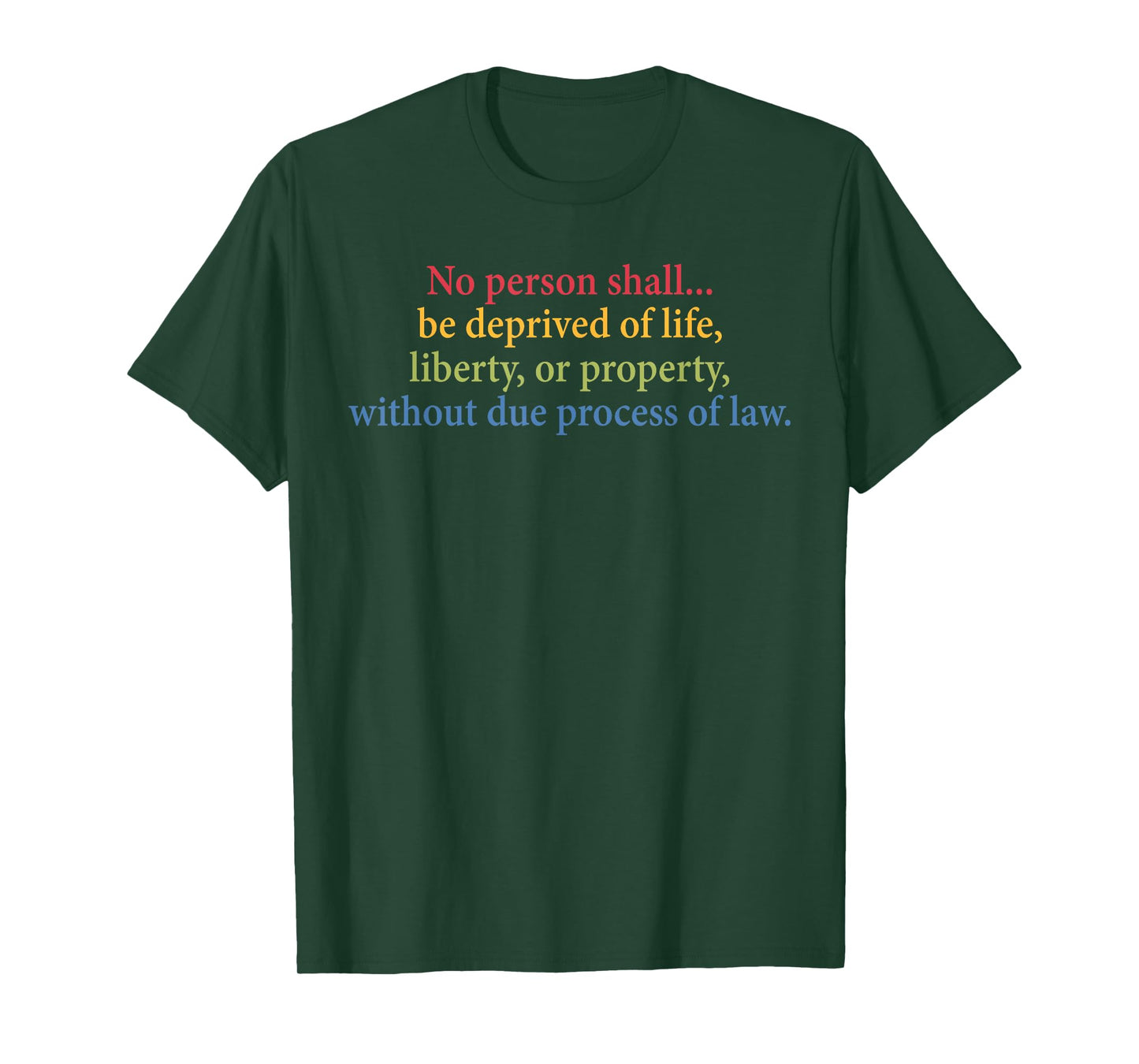 No Person Shall Be Deprived of Life Liberty Or Property. T-Shirt