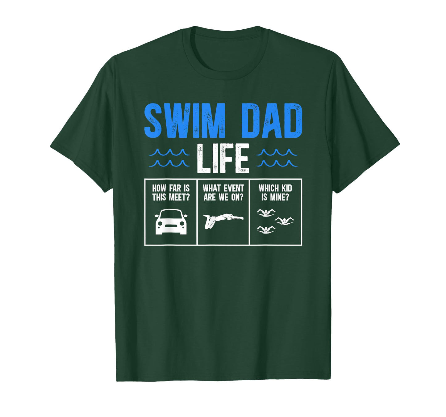 Swim Dad Life Swimming Dad Of A Swimmer Dad Swim Father T-Shirt