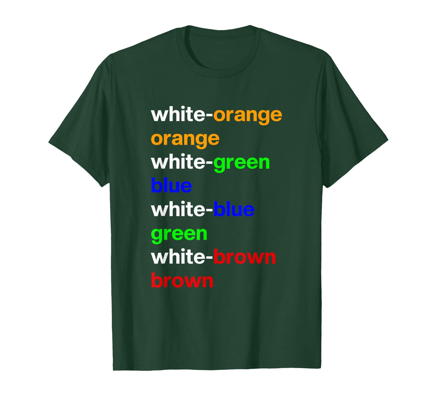 Network Engineer Ethernet Cable Color Code White Orange T-Shirt