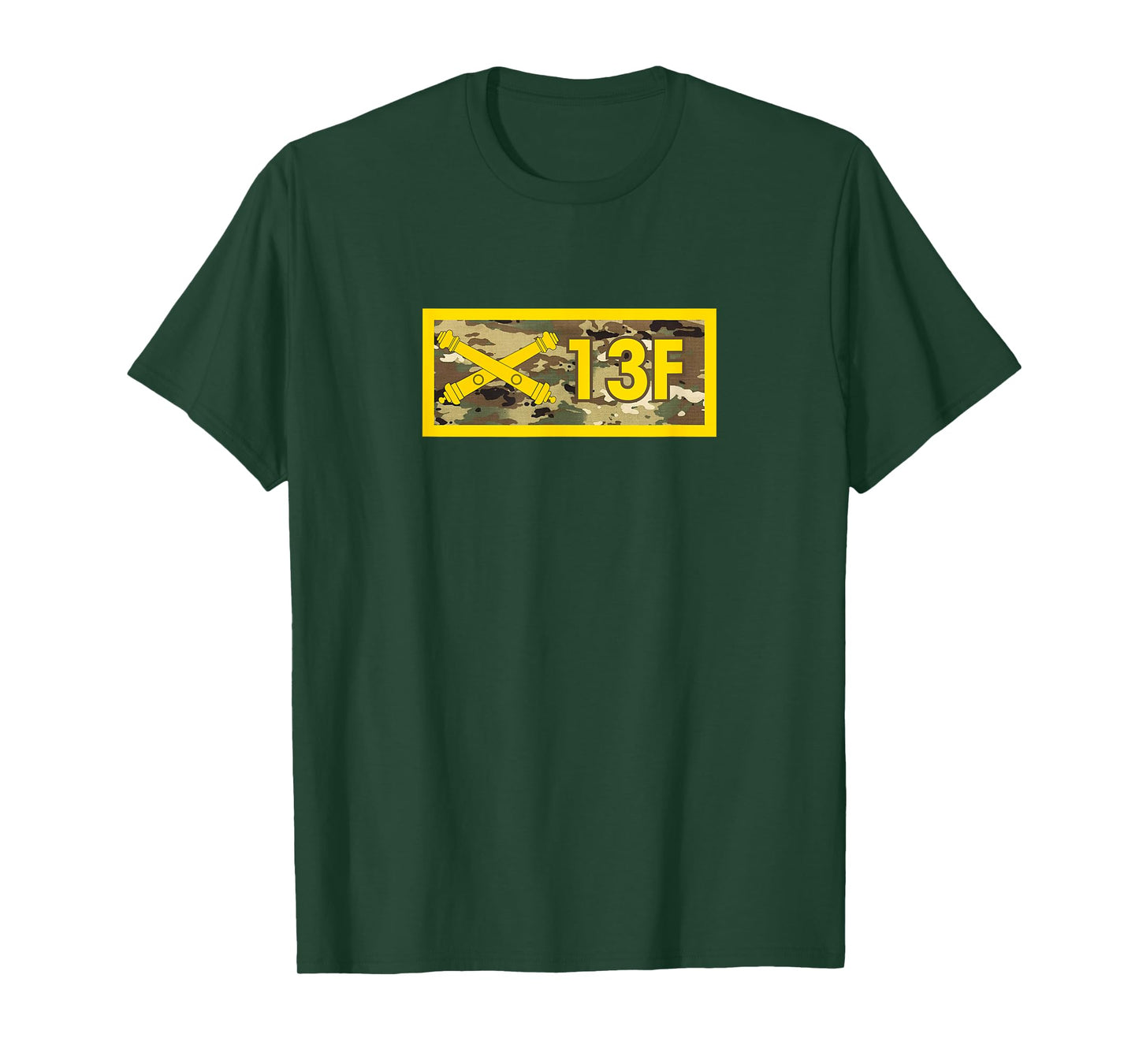 13 Foxtrot Artillery Forward Observer MOS Camo Pattern T-Shirt