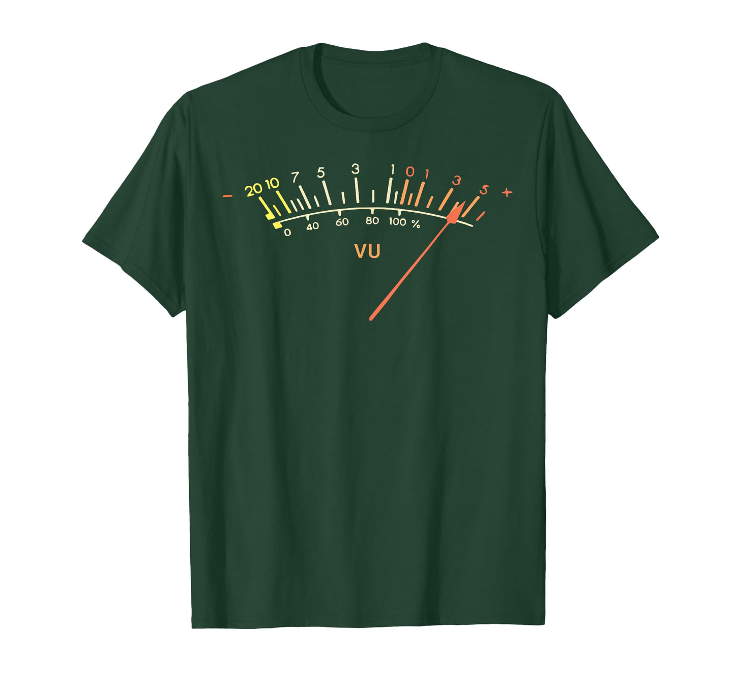 Retro VU Meter Hi-Fi Vintage Stereo Sound Audio Engineer T-Shirt