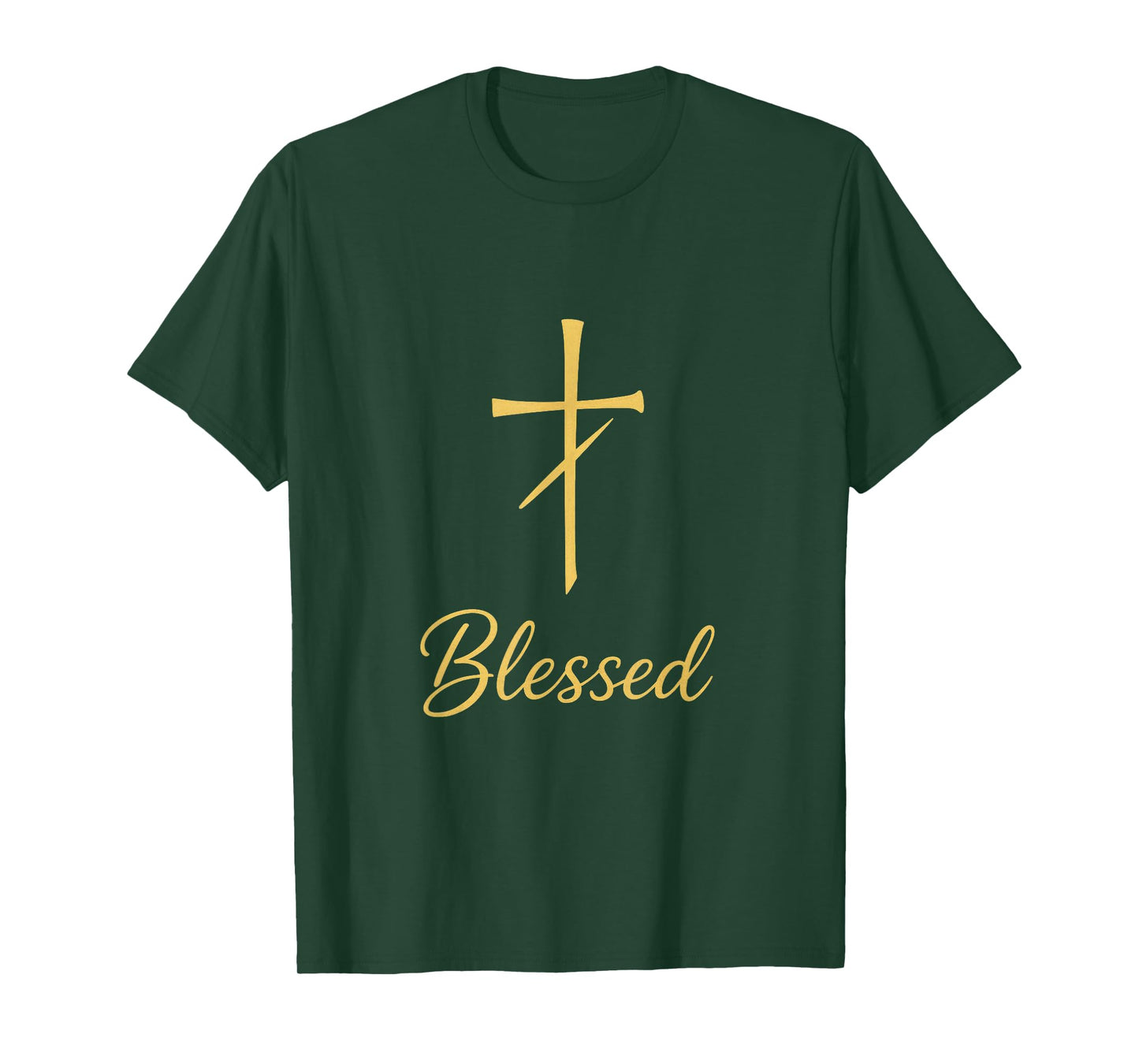 Blessed - Christian Cross Inspirational Faith T-Shirt