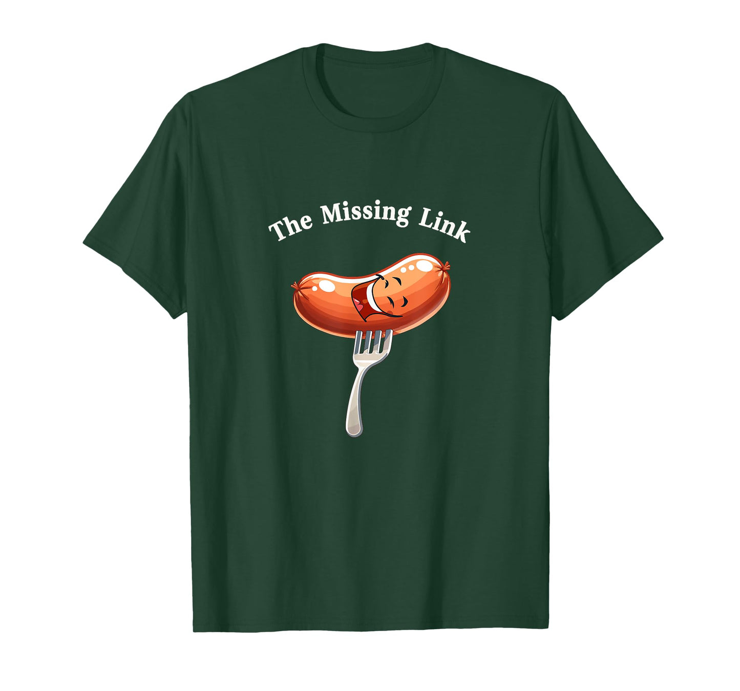 The Missing Link Sausage Smile BBQ Party Fun T-Shirt