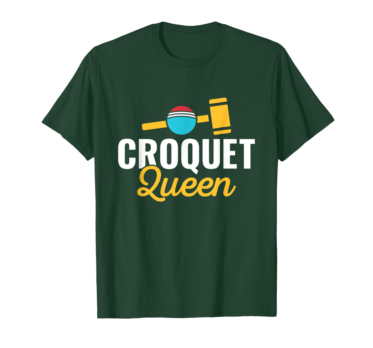 Croquet Queen Croquet Player Lawn Games Lover T-Shirt