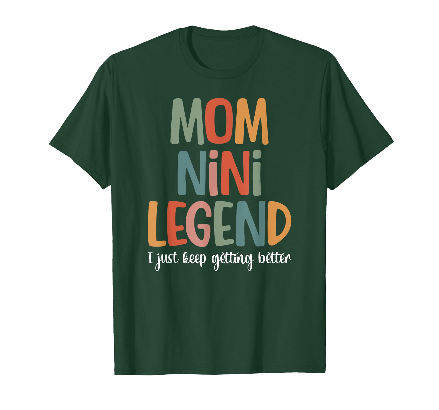 Mom Nini Legend Nini Grandma Nini Grandmother T-Shirt