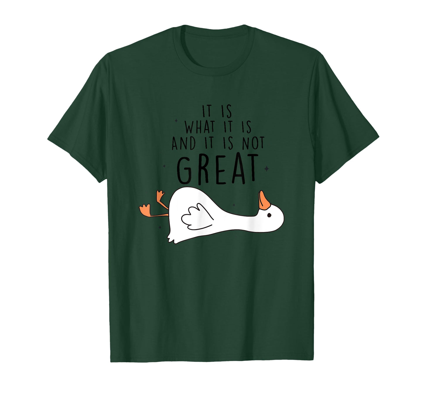 It Is What It Is And It Is Not Great Goose T-Shirt