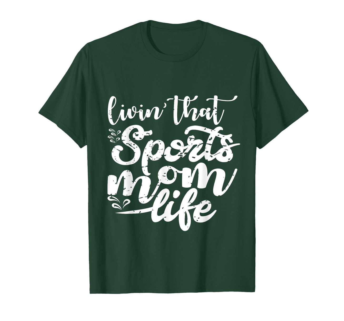 Living That Sports Mom Life Funny Mothers Day Sports Mom T-Shirt