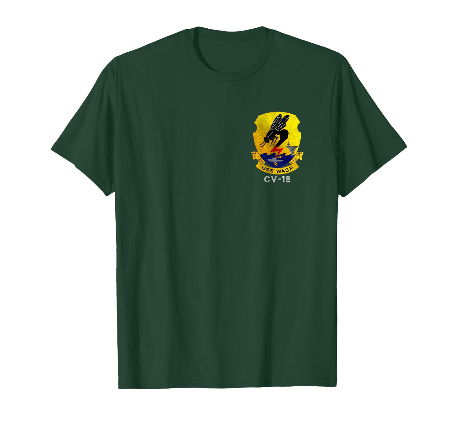 USS Wasp CV-18 Logo Aircraft Carrier Sailor Veteran Papa T-Shirt