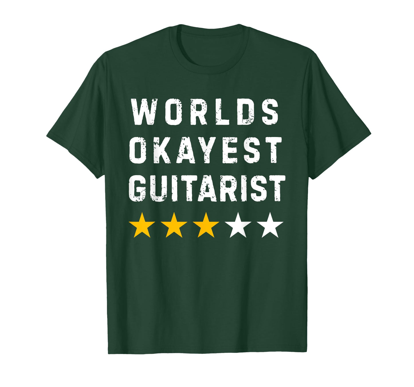 Worlds Okayest Guitar Player Music Lover Funny Guitarist T-Shirt