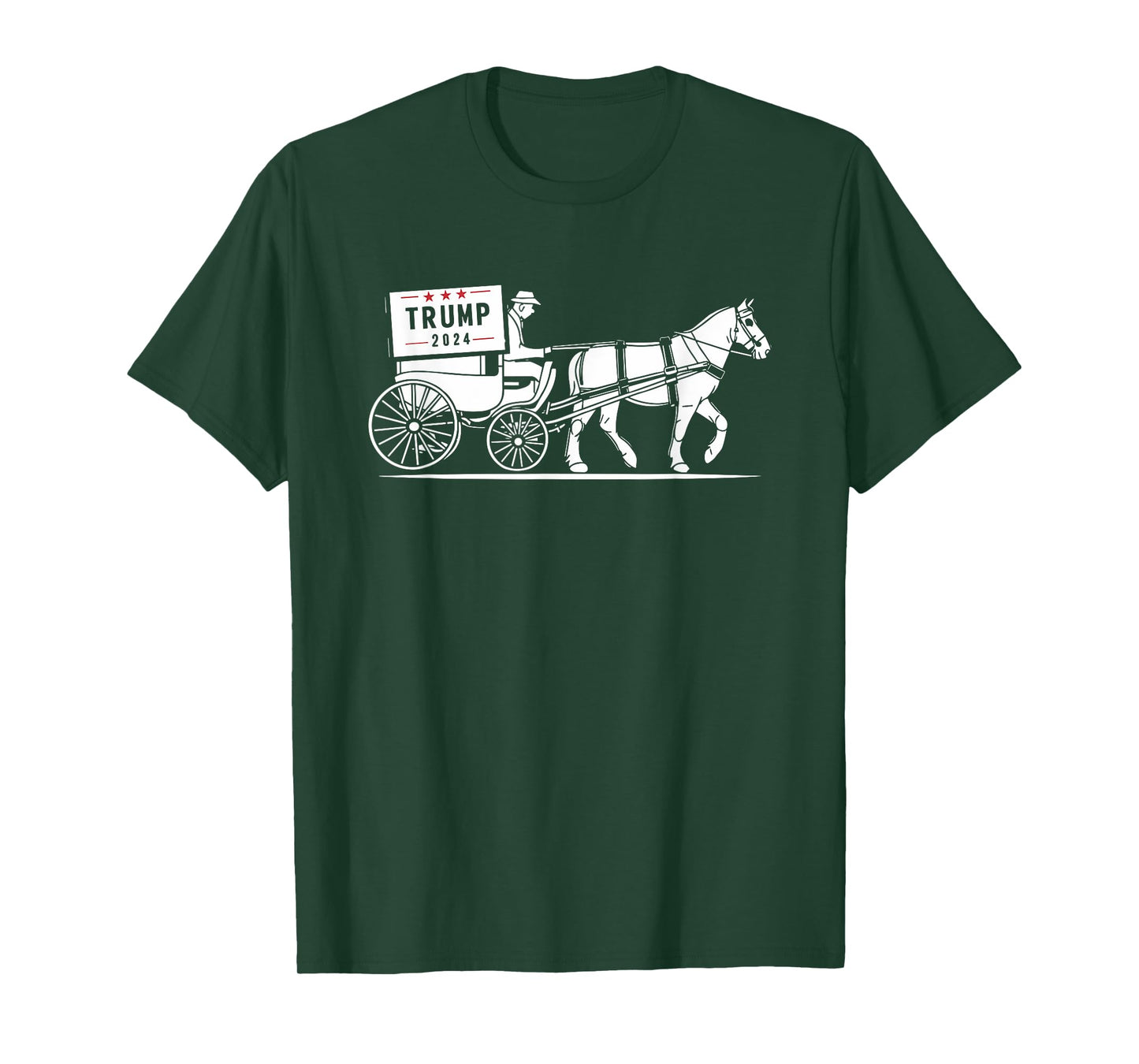 Amish Horse and Buggy Trump Supporter Election T-Shirt