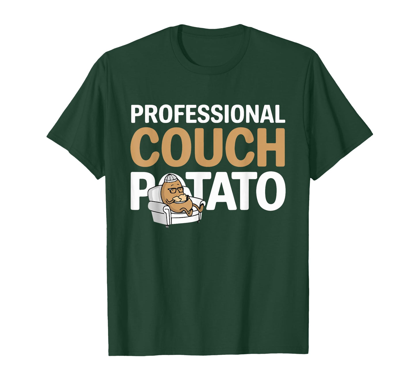 Funny Lazy Potato Professional Couch Potatoes Sofa Spud T-Shirt