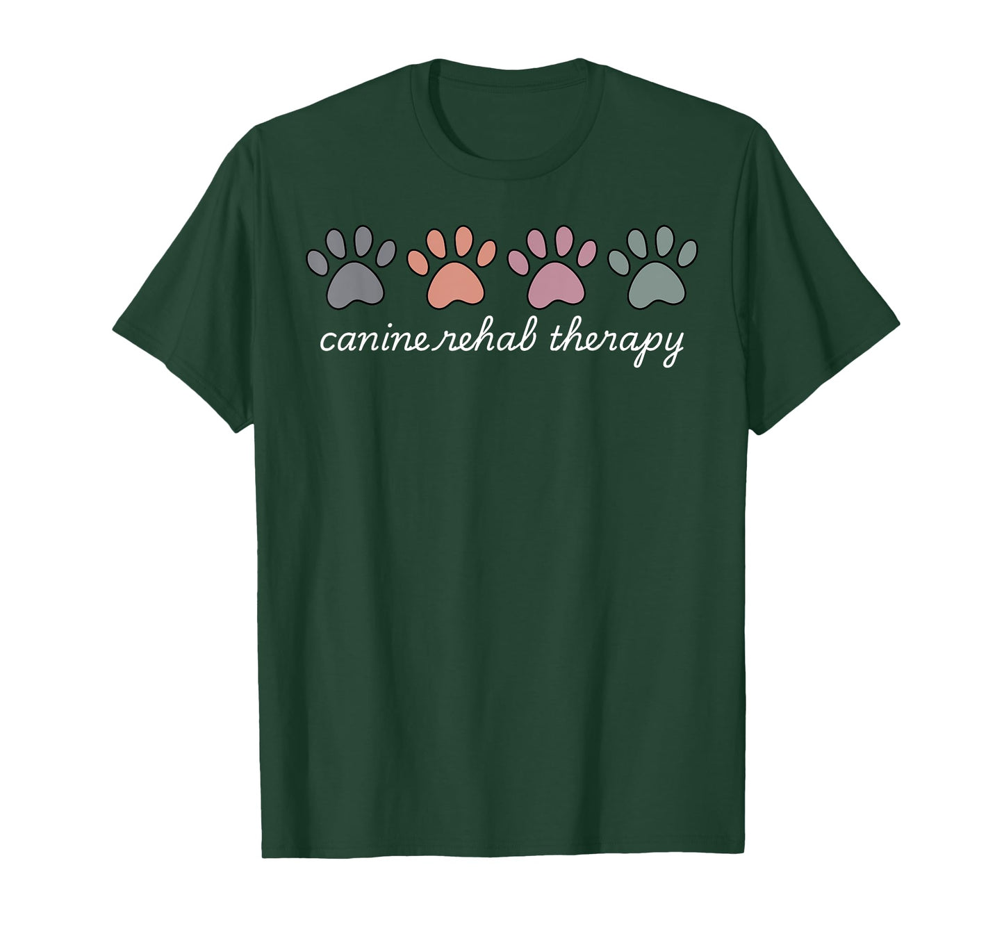 Retro Canine Rehab Therapist Vet Med Animal Lover T-Shirt