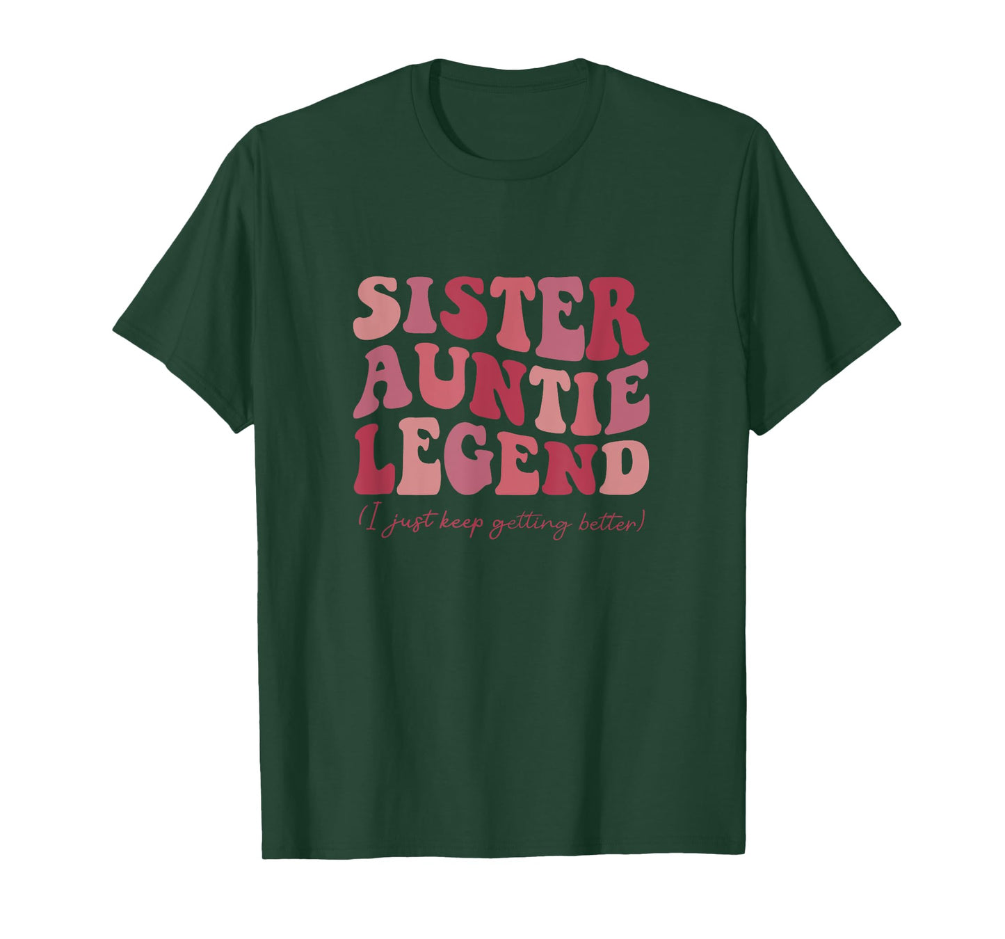 Sister Auntie Legend Groovy Funny Cool Aunties Club New Aunt T-Shirt
