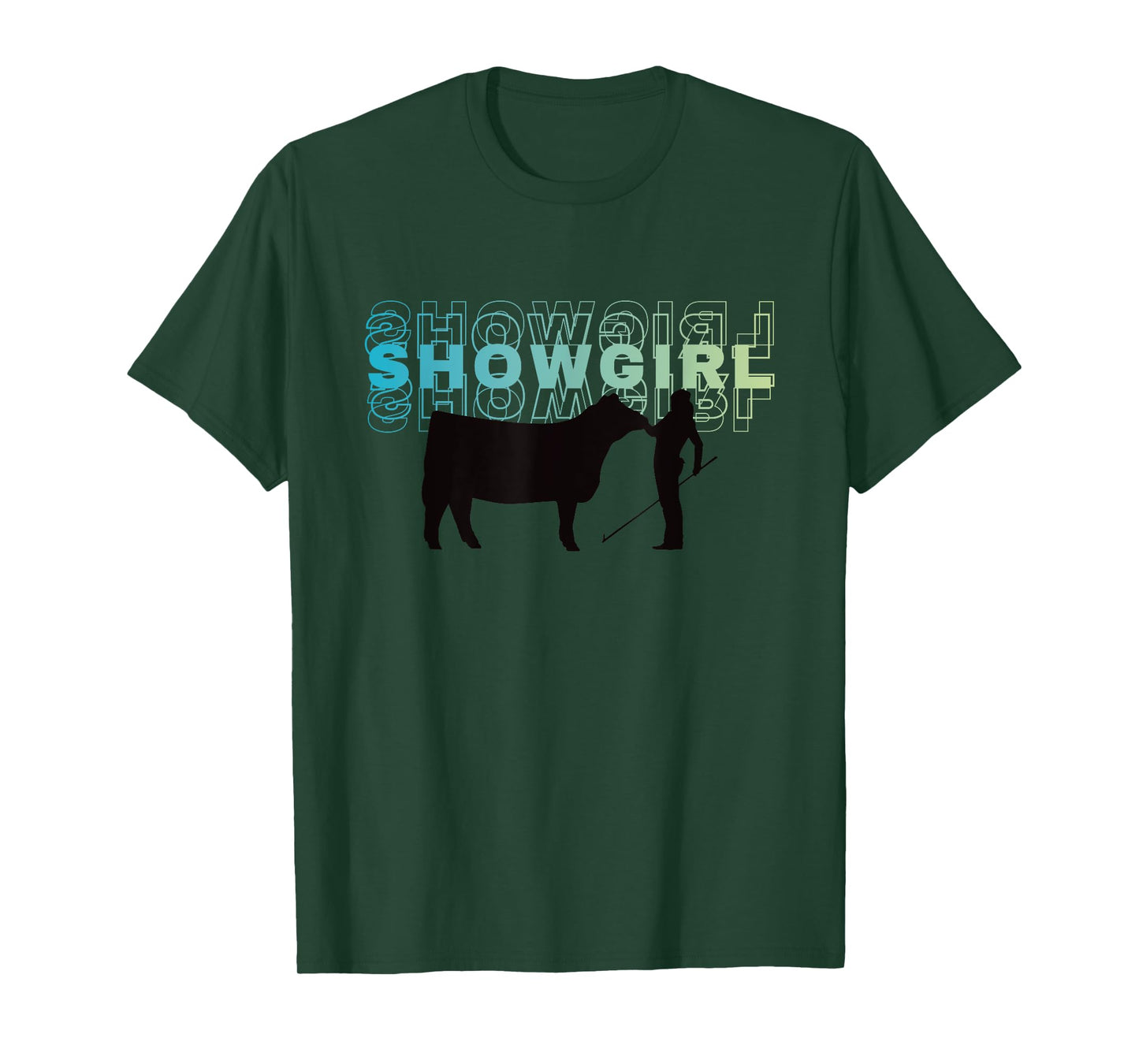 Showgirl Livestock Cattle Showing - Fun Show Cattle T-Shirt