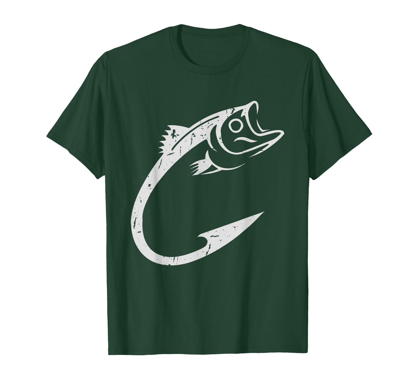 Fish Hook Minimal Art Cool Fishing Lover Art Lover presents T-Shirt