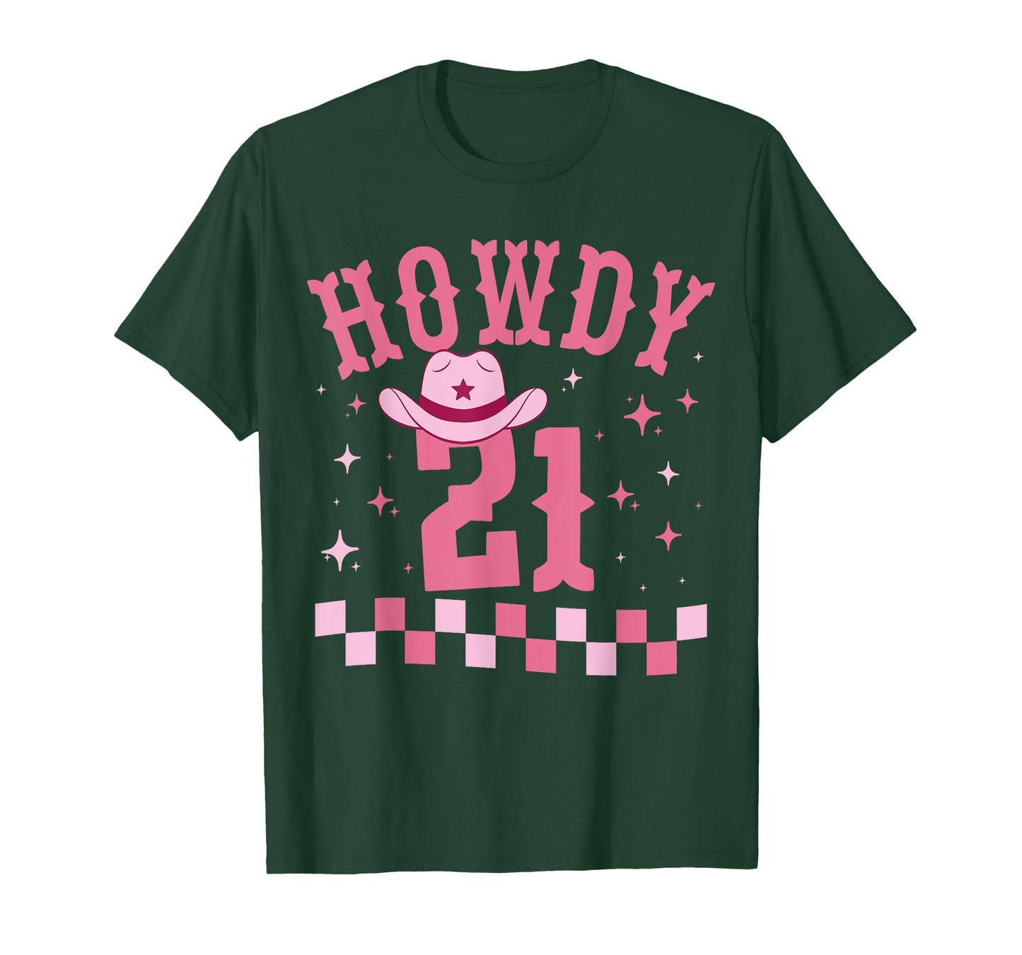Groovy Howdy 21 Funny Retro Cowgirl Awesome 21st Birthday T-Shirt