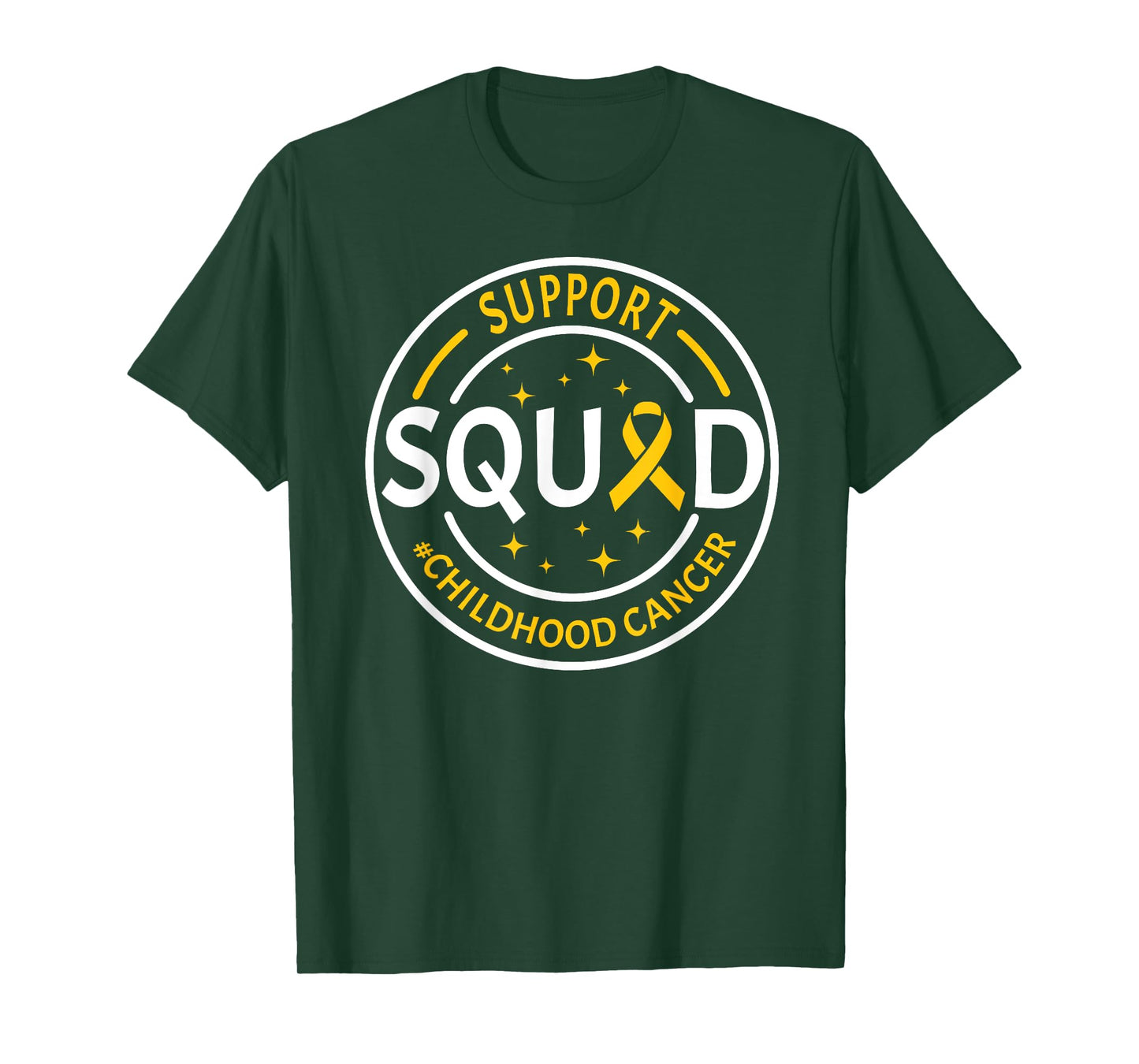 Childhood Cancer Awareness Support Squad Gold Ribbon Kids T-Shirt
