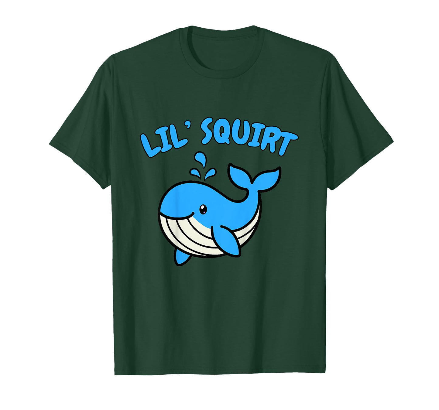 Cute Whale Lover Kids Lil Squirt Toddler Baby Boy Girl Youth T-Shirt