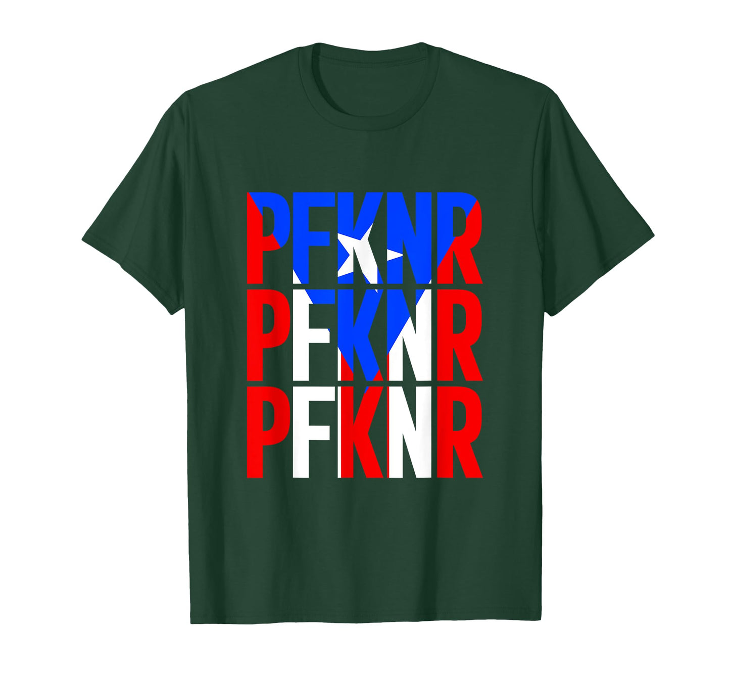 PFKNR Puerto Rican Flag Design Celebrating Boricua Heritage T-Shirt