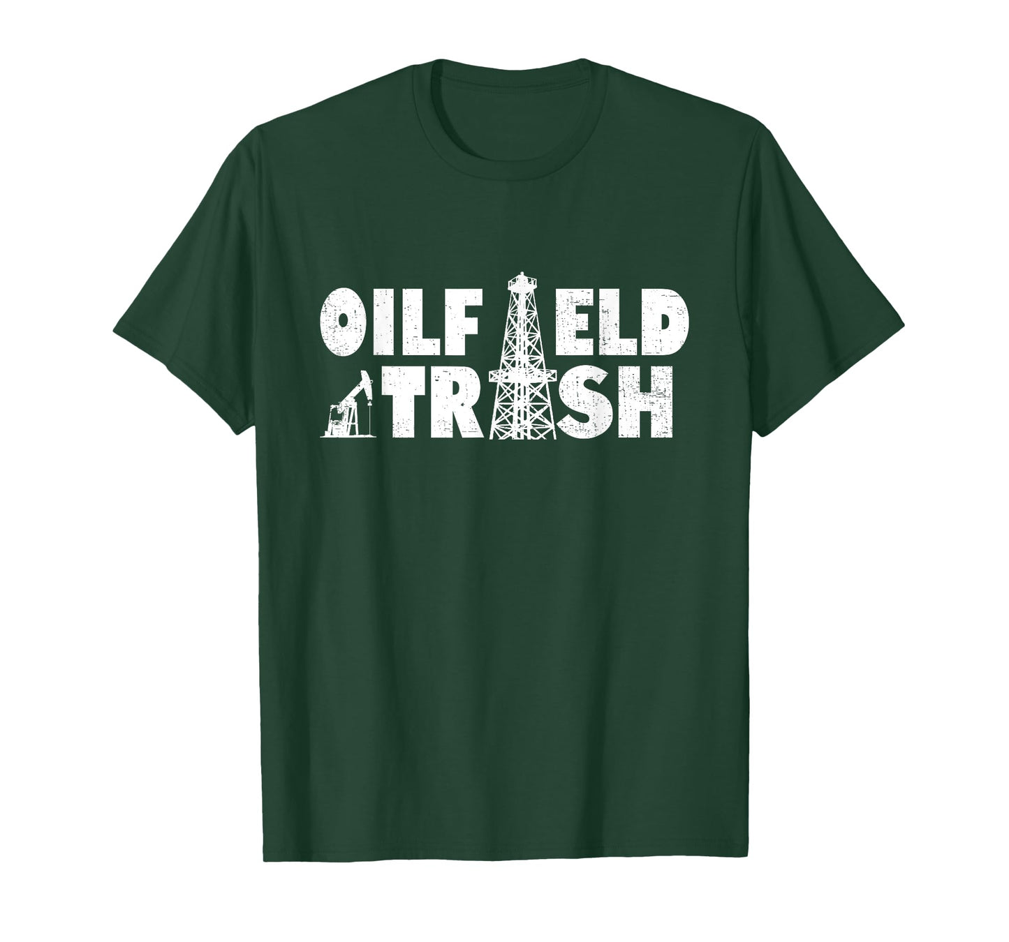 Oil Rig Oil Field Trash Oildrilling Man Oilfield Worker T-Shirt