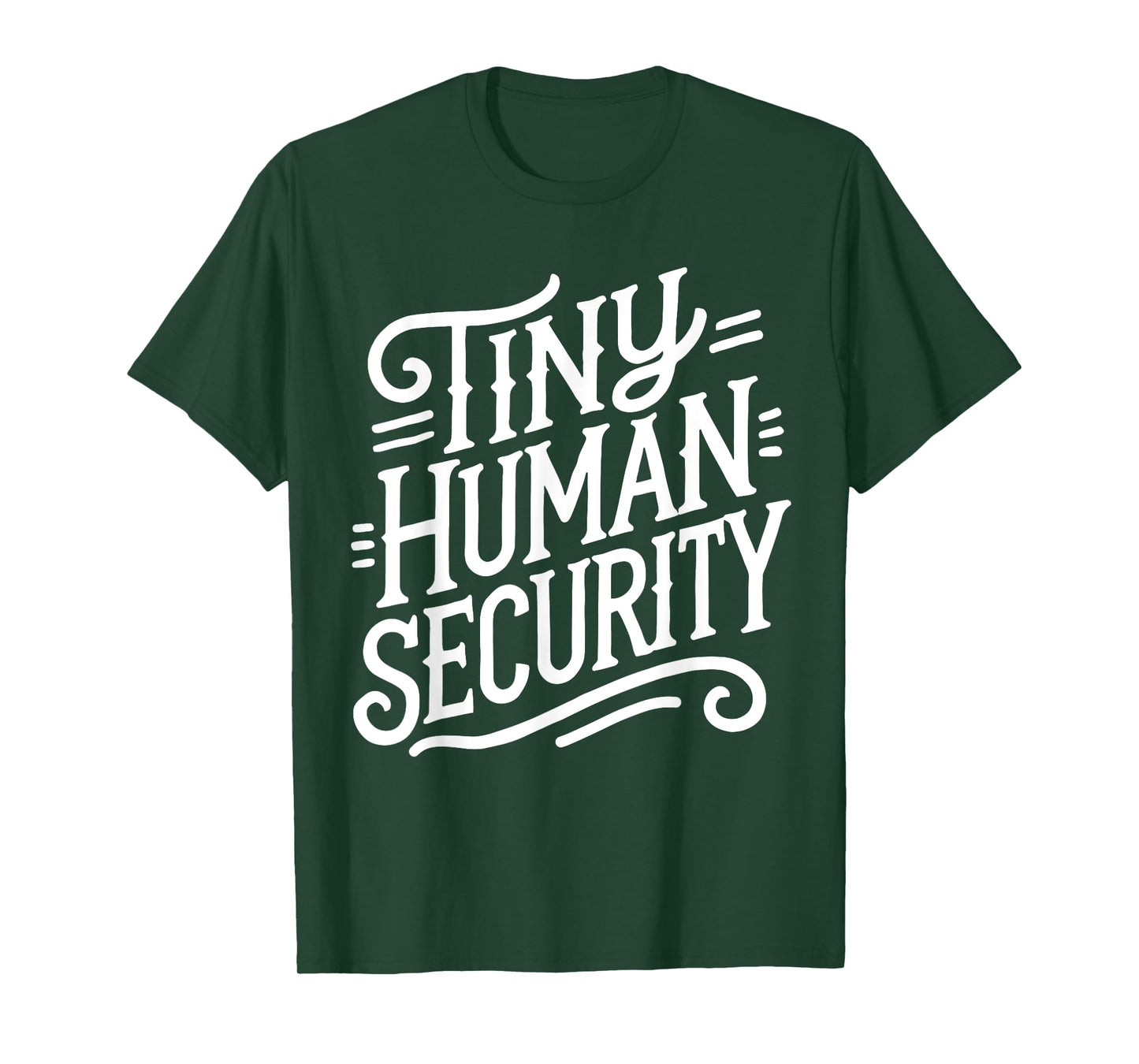 Tiny Human Security Childcare Daycare Provider Back School T-Shirt
