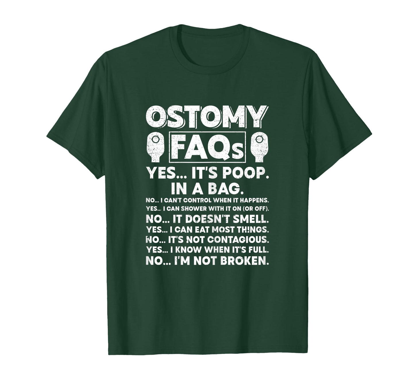 Funny Ostomy Warrior ostomy surgery recovery T-Shirt