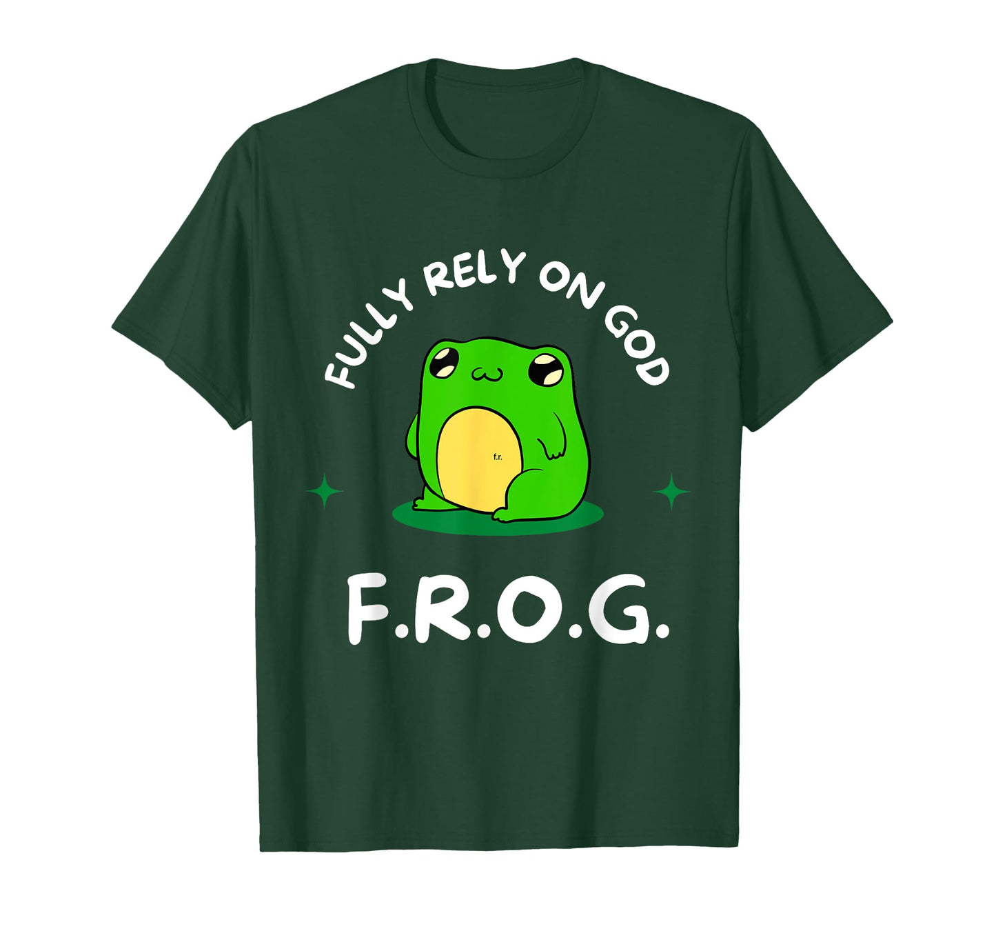 F.R.O.G. Fully Rely On God Religious Inspirational T-Shirt