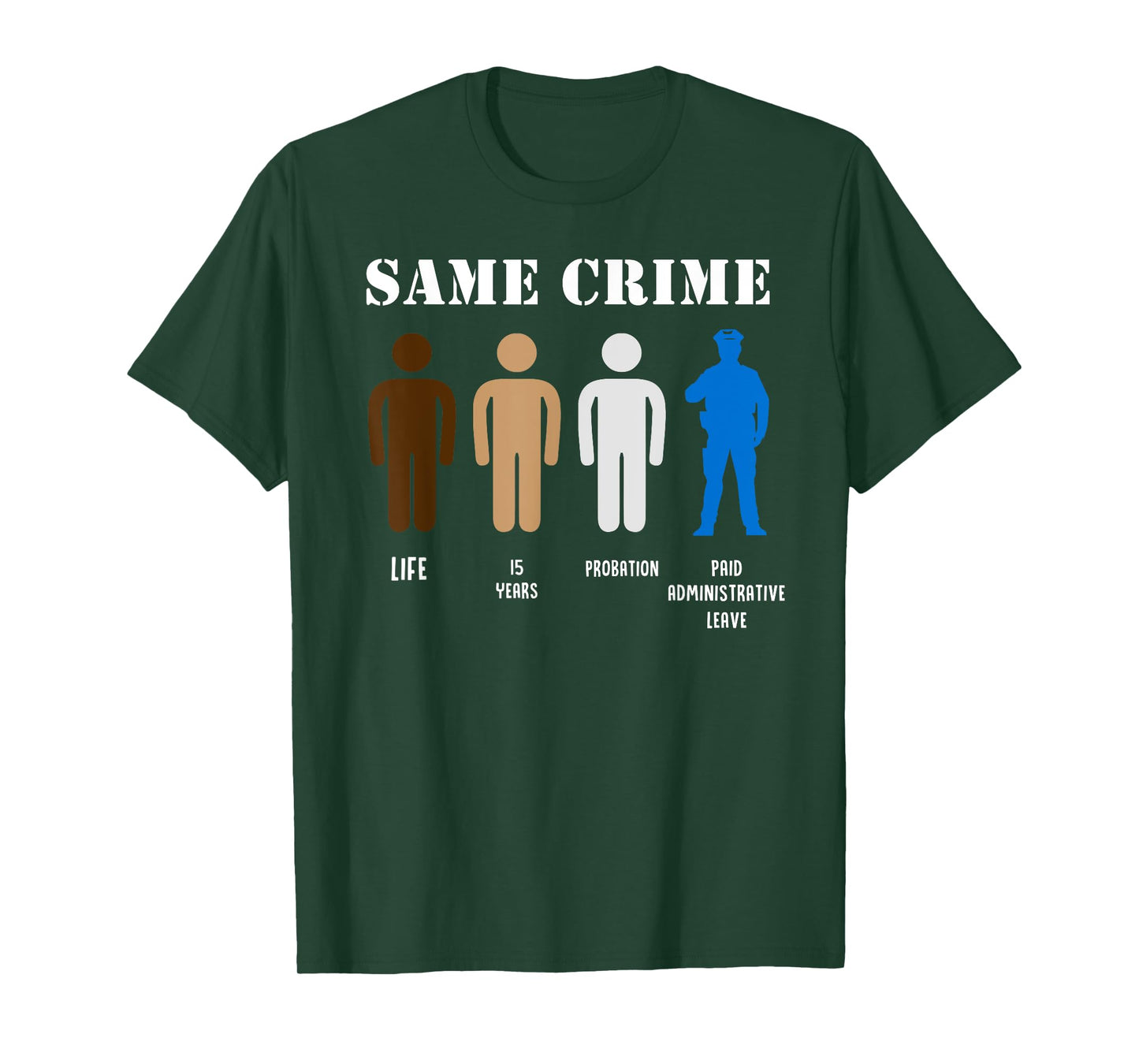 Same Crime Different Time Funny Satirical T-Shirt T-Shirt