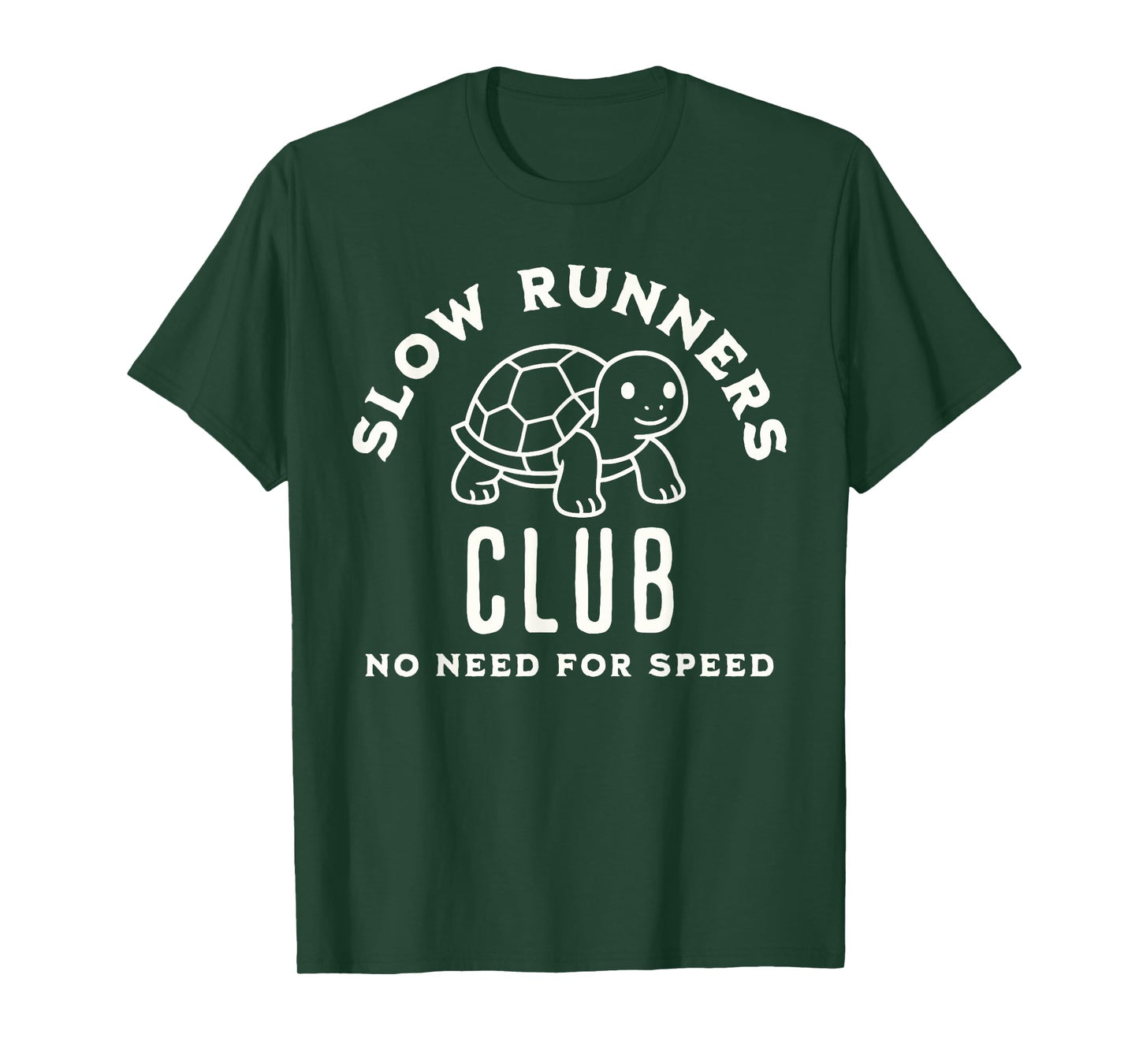 Slow Runners Club Funny Turtle No Need for Speed Jogging T-Shirt