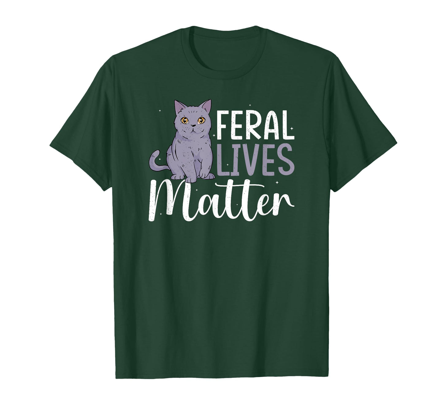 Cat Rescue Feral Lives Matter Cat Rescuer Cat Adoption T-Shirt