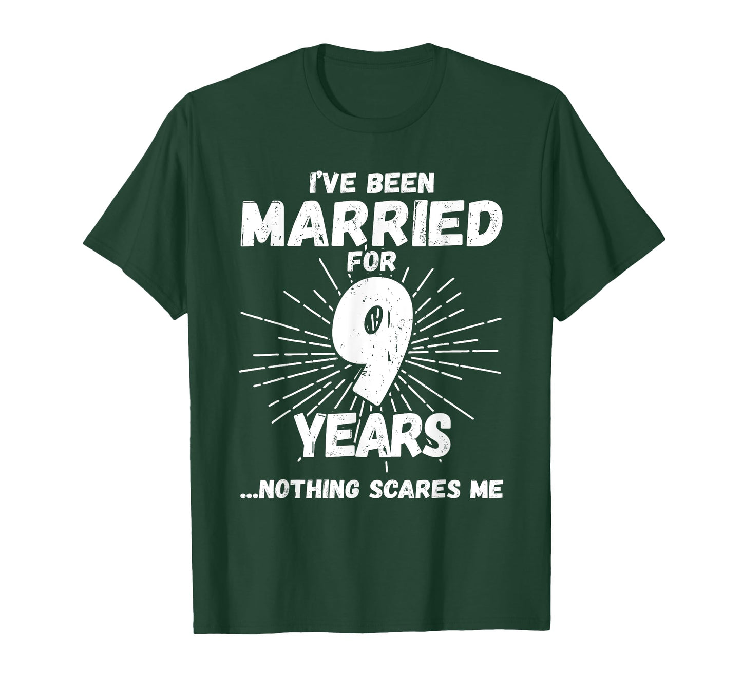 Couples Married 9 Years - Funny 9th Wedding Anniversary T-Shirt