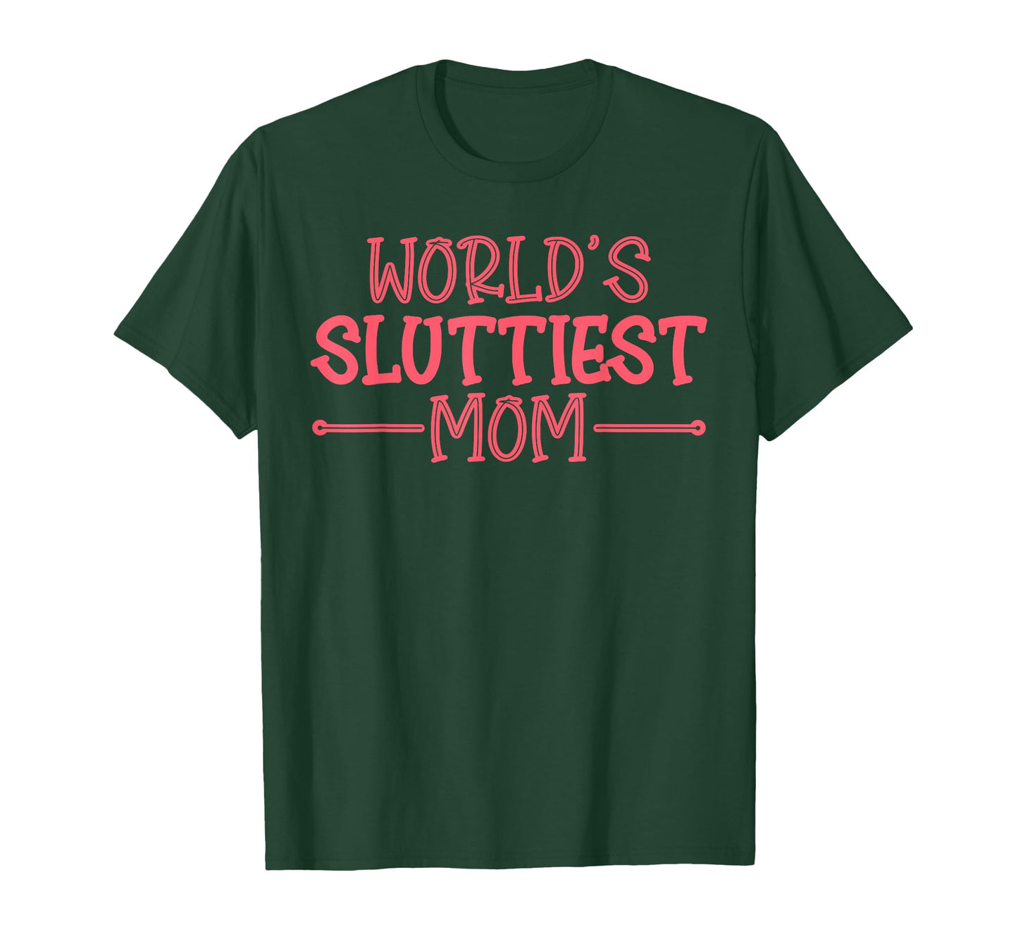 Worlds Sluttiest Mom Funny Hot Mom Y2K Meme Mother's Day T-Shirt