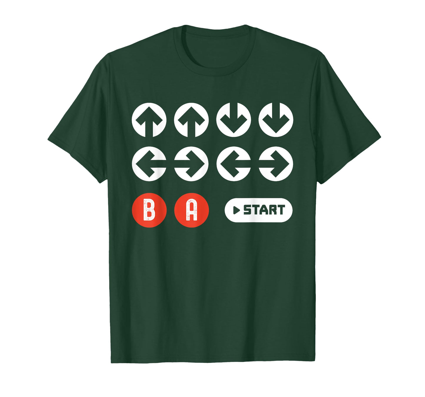 Up Up Down Left Right B A Start Cheat Code Funny Video Game T-Shirt