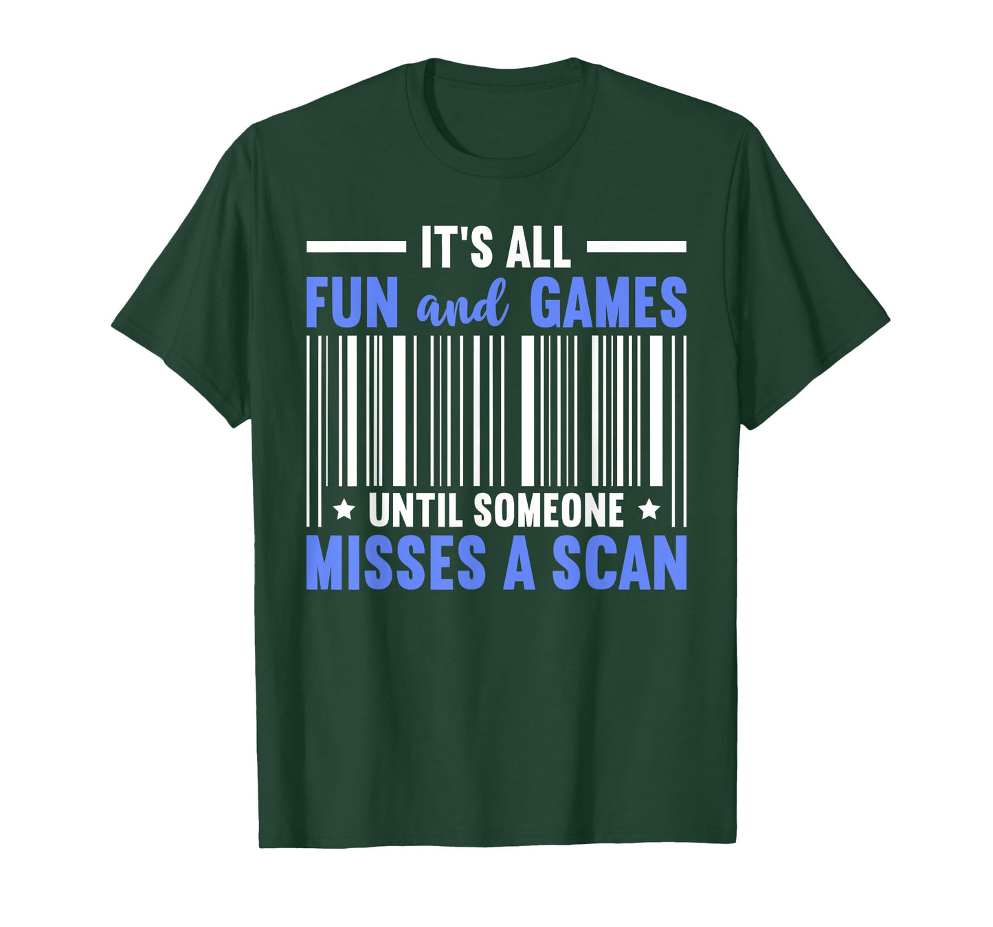 Misses A Scan Postal Worker Mailman Funny Mail Carrier T-Shirt