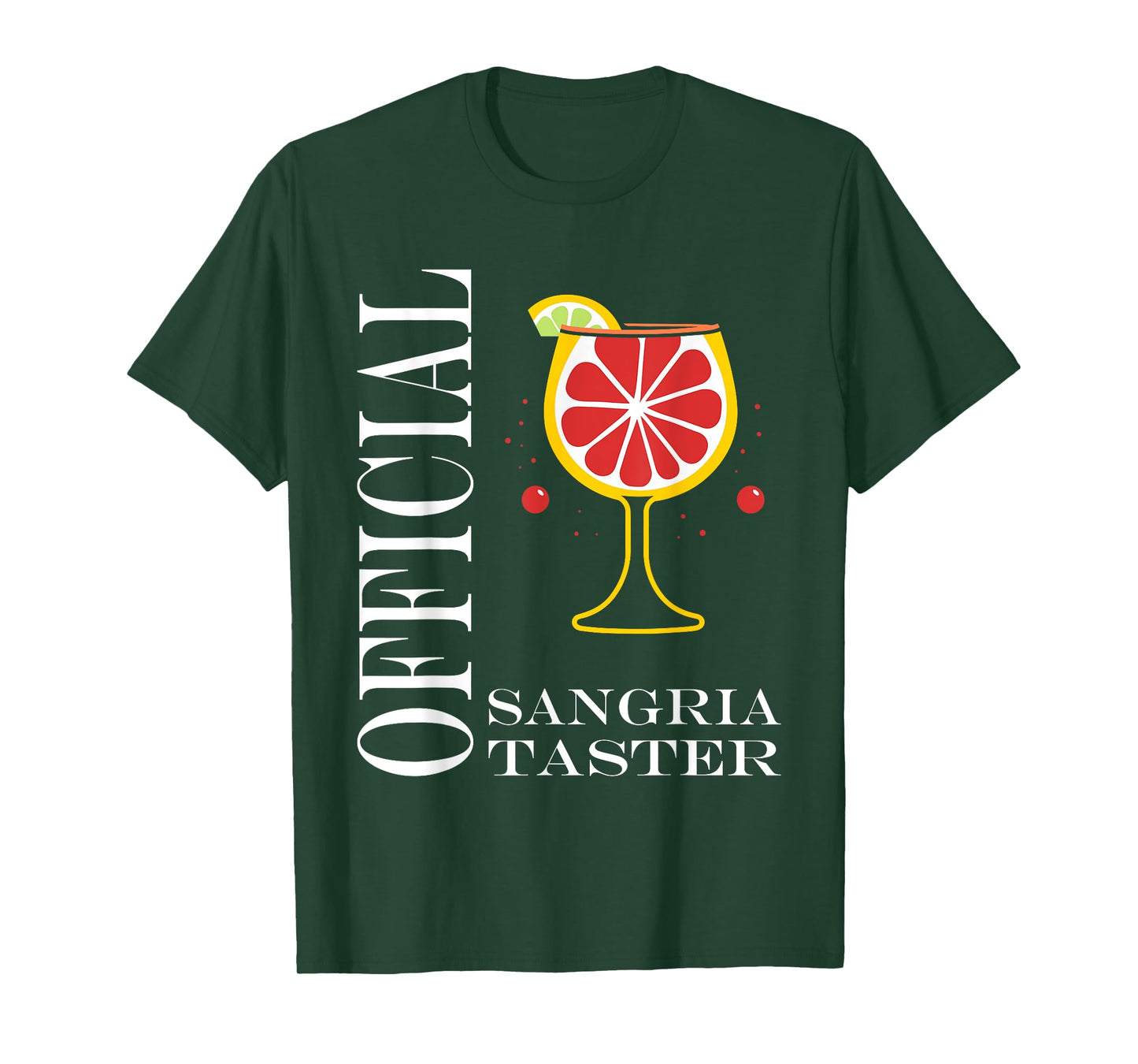 Alcohol Official Sangria taster Funny Drink Sangria T-Shirt