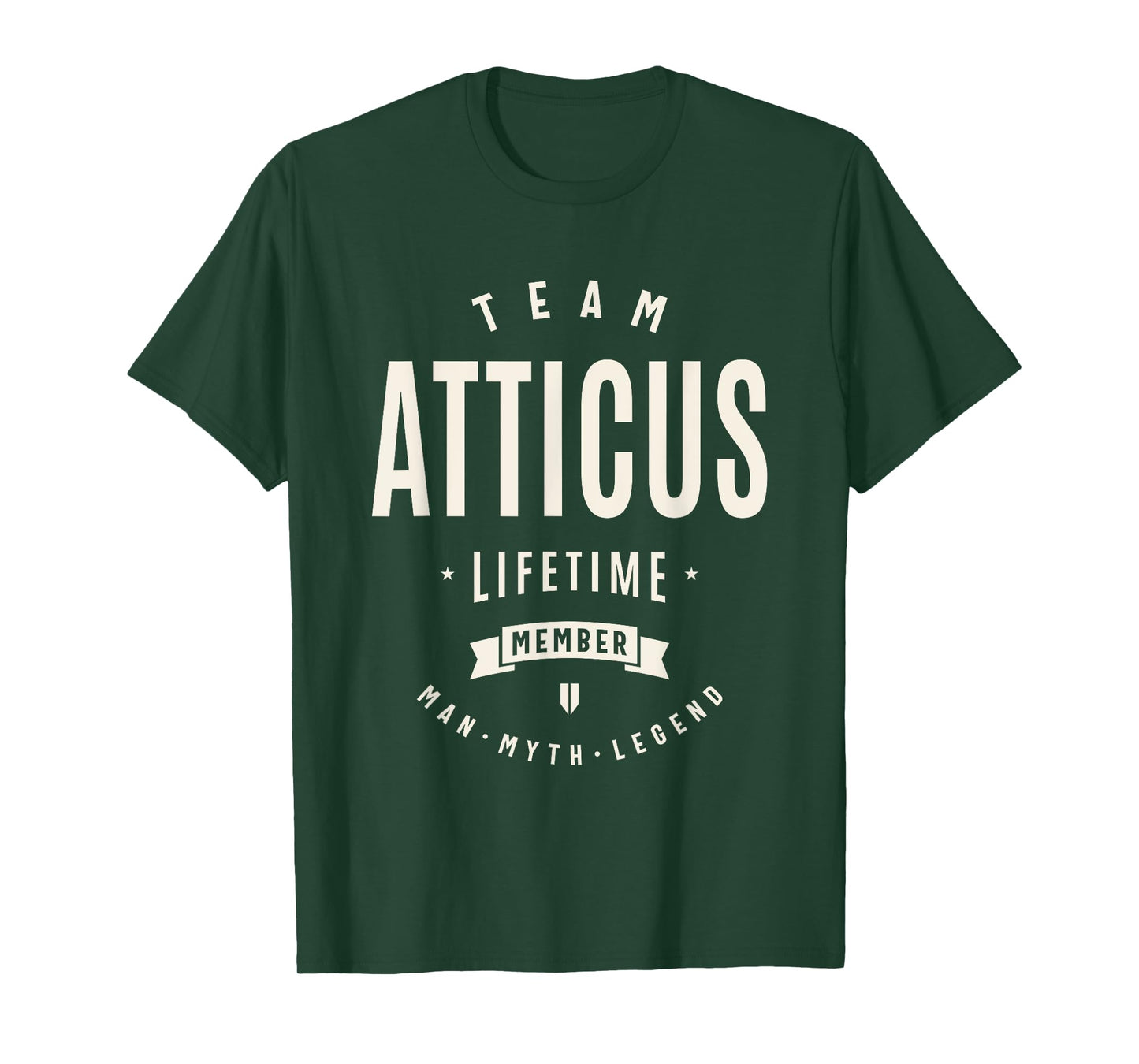 Team Atticus Lifetime Member Funny Name Atticus T-Shirt