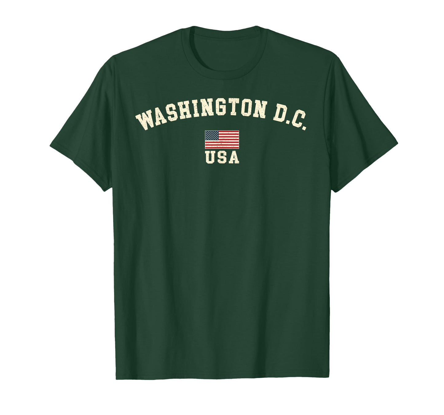 Vintage Washington DC USA American Flag Souvenir Retro T-Shirt