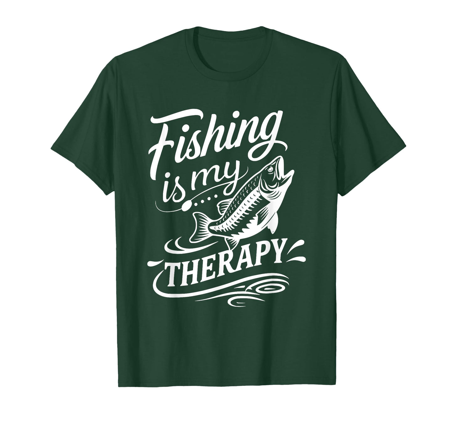 Fishing Is My Best Therapy Stress Relief Relaxing Fisherman T-Shirt