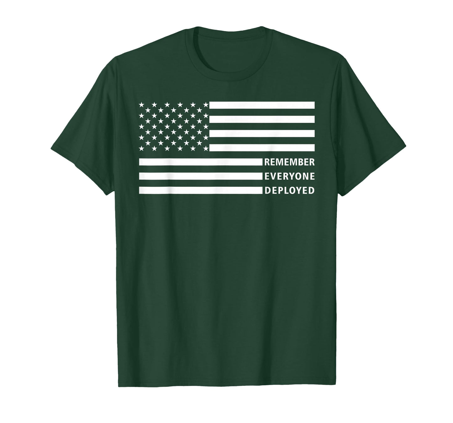 American Flag RED Friday Remember Everyone Deployed Military T-Shirt