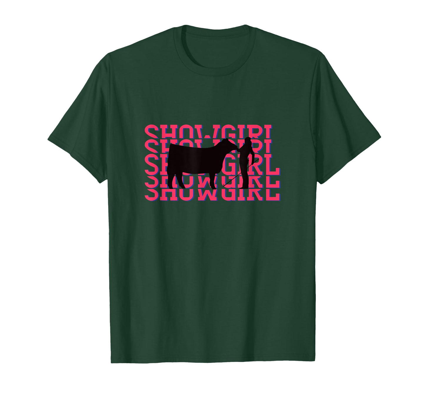 Showgirl Livestock Cattle Showing - Fun Show Cattle T-Shirt