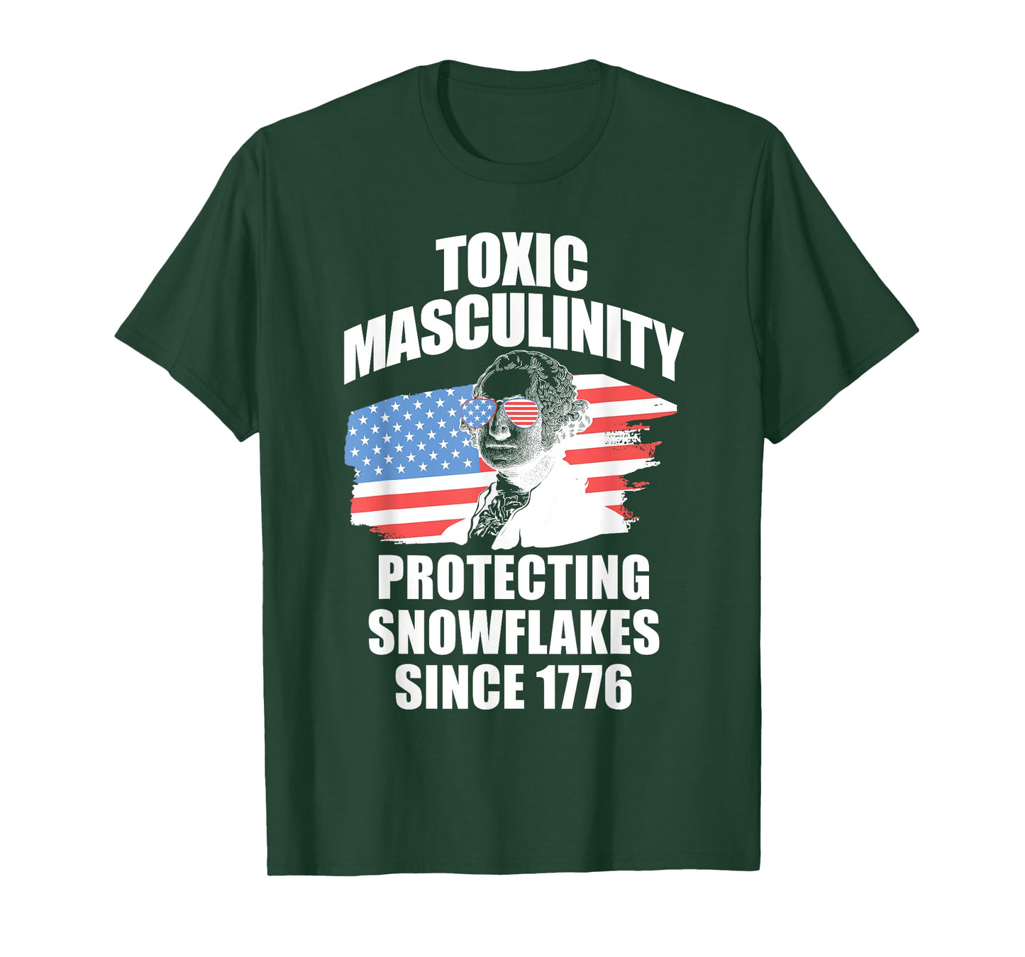 Republican Toxic Masculinity American Flag George Washington Women Men T-Shirt