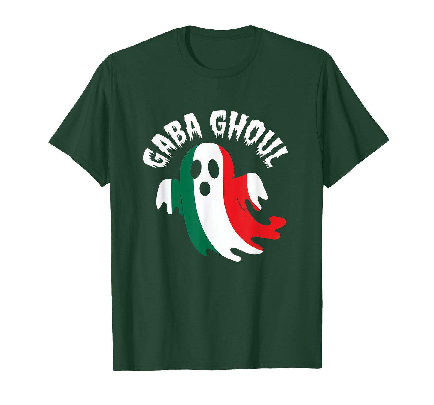 Halloween Gaba Ghoul Ghost Funny Italian Gabagool Pun T-Shirt