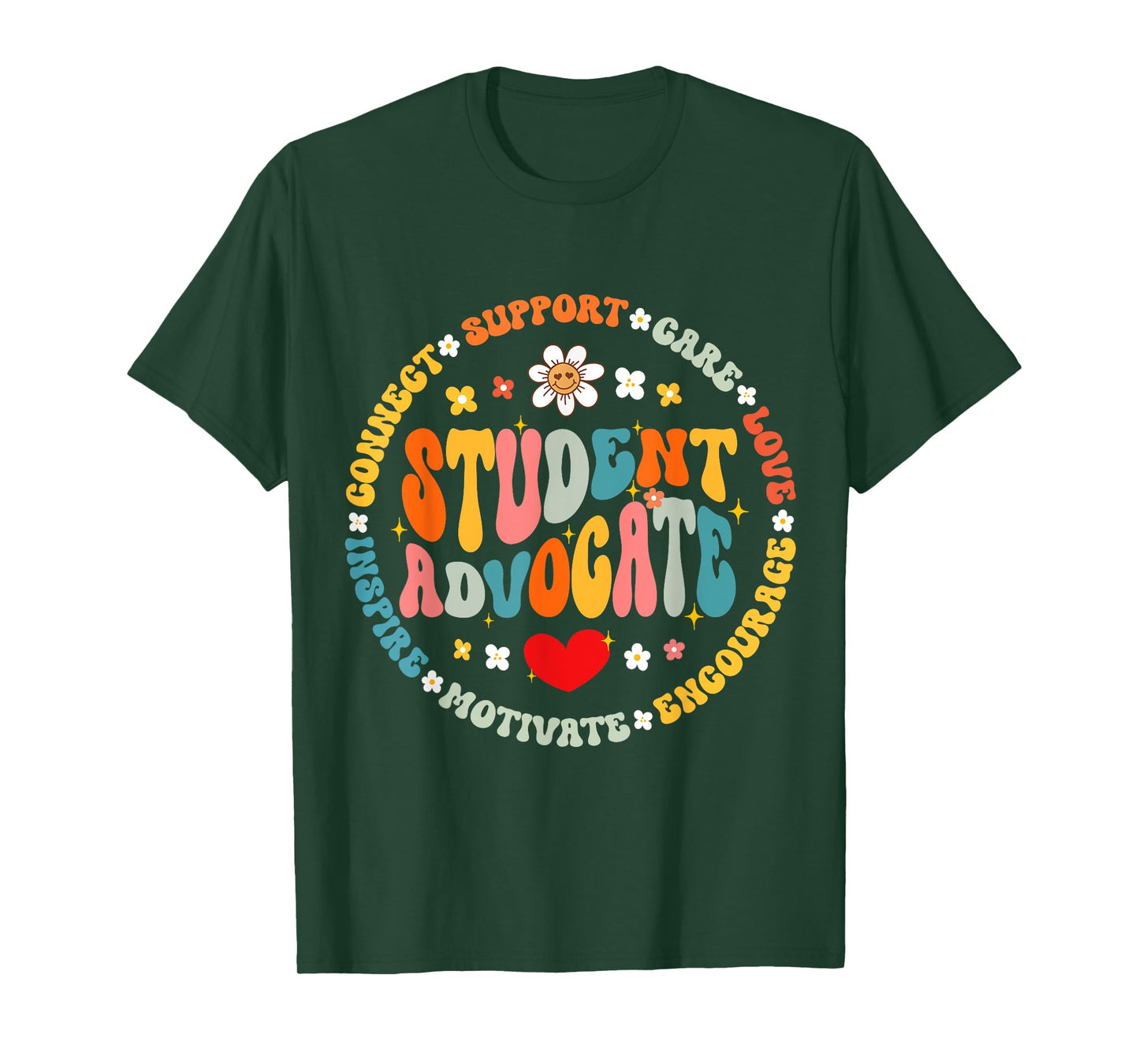 Groovy Student Advocate Appreciation Back to School T-Shirt