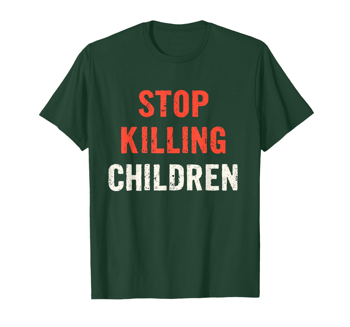 Powerful Awareness: Distressed Stop Killing Children T-Shirt