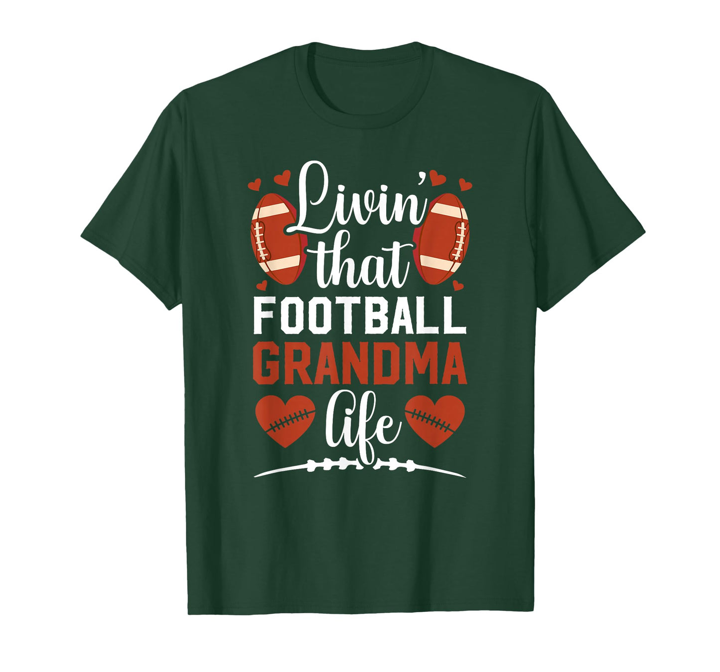 That Football Grandma Life Football Player Grandmother T-Shirt
