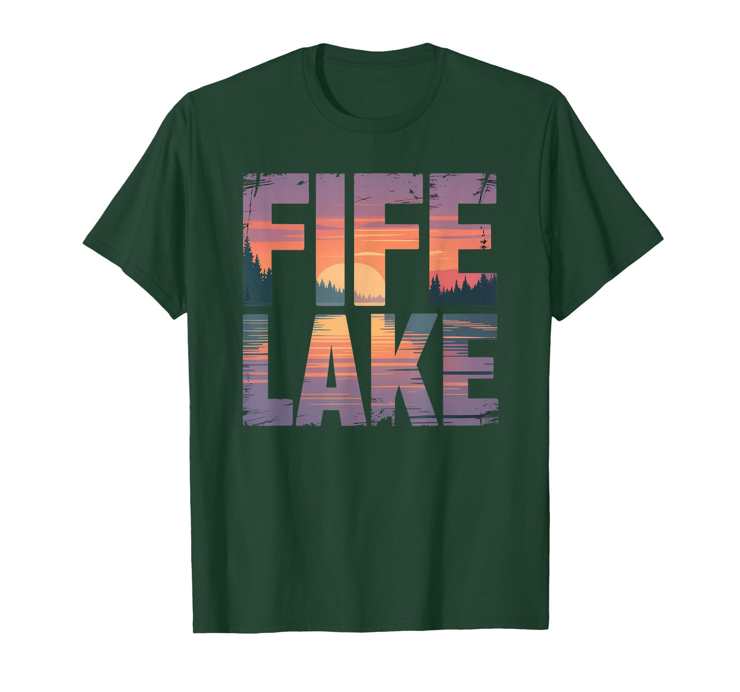 Fife Life Fife Lake Up North Sunset Michigan MI T-Shirt