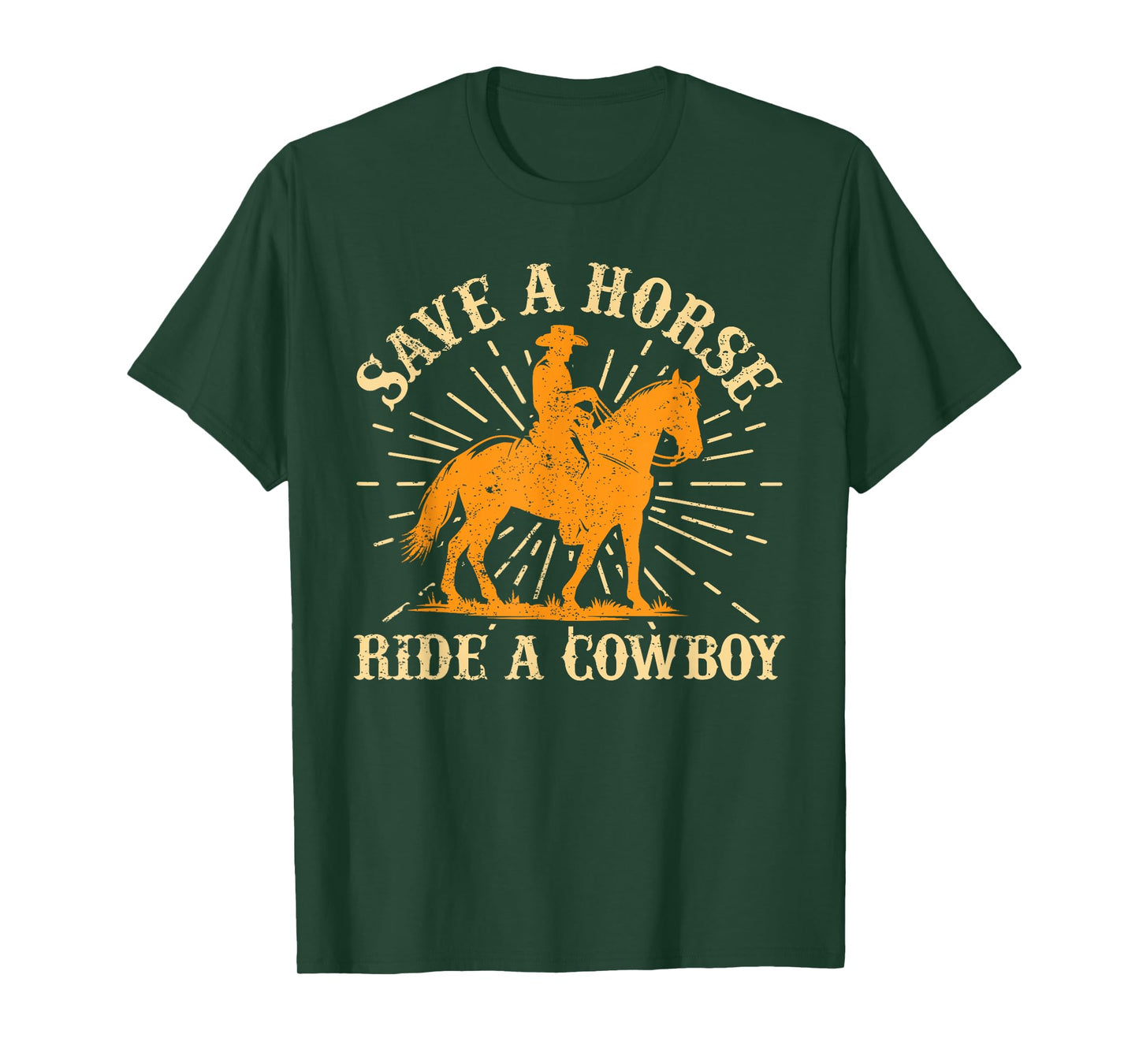 Save A Horse - Ride A Cowboy Rodeo Cowboy T-Shirt