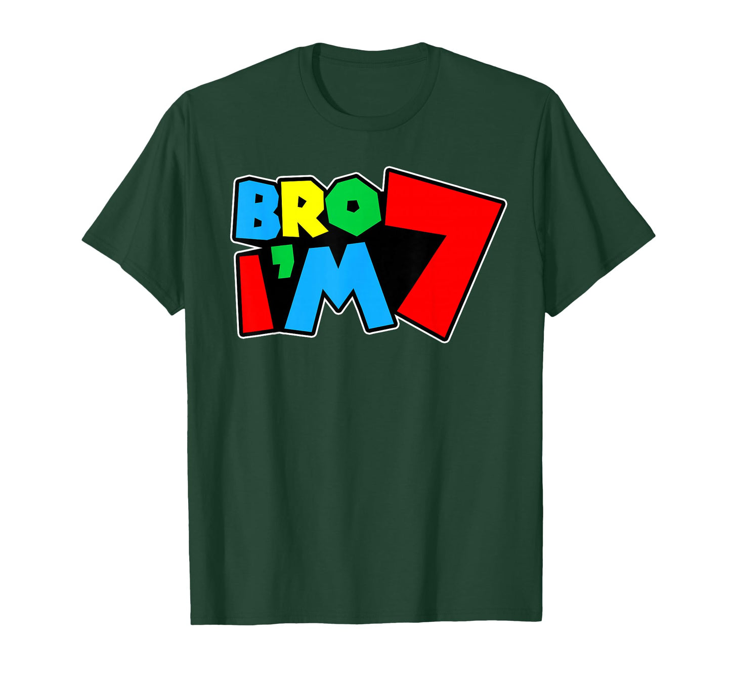 7th Birthday Boy Bro I’m 7 Year Old Video Gamer Seven Bday T-Shirt